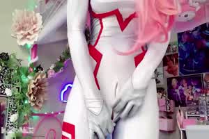 美少女泰迪酱 indigo white cosplay机甲战士 被插到白浆狂喷  背景图片