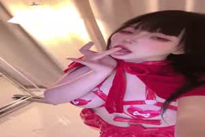 Y态Baby甜美巨乳小红帽卧床摸骚逼♥  背景图片